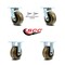 Service Caster 5 Inch High Temp Phenolic Caster Set with Roller Bearings 2 Swivel Lock 2 Rigid SCC-30CS520-PHRHT-BSL-2-R-2 - alternate 5
